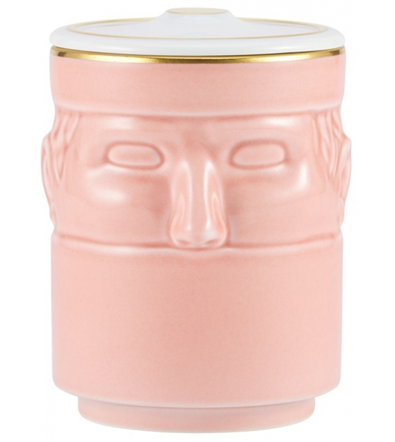 LCDC Il Seguace Flamingo Ginori 1735 Candleholder with Lid